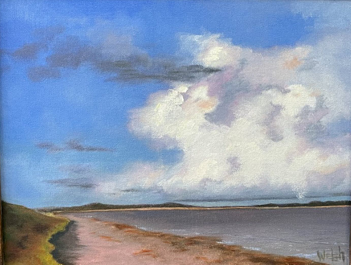 Peaceful Irish Coastline, a painting by Doug Welsh